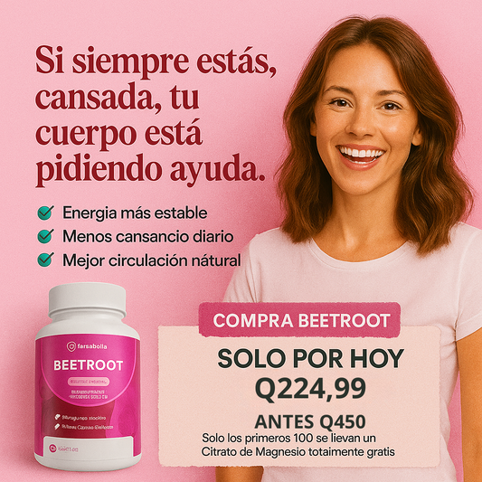 BeetRoot – Apoyo Natural para Energía y Rendimiento Diario